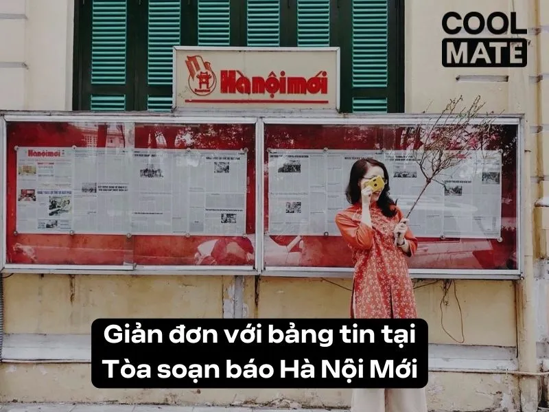 Giản đơn với bảng tin tại Tòa soạn báo Hà Nội Mới