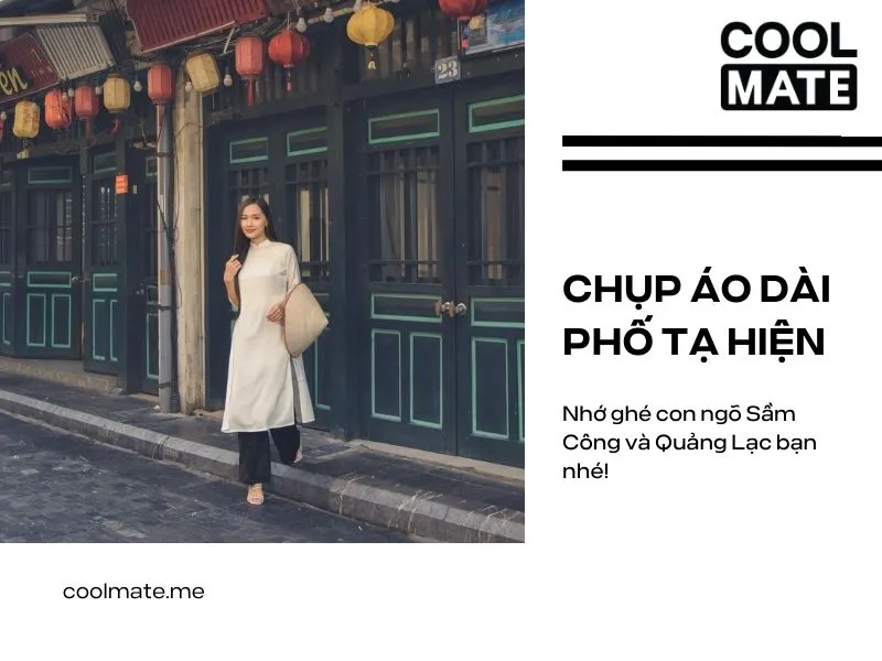 Hòa mình vào không gian vintage cùng tà áo dài truyền thống