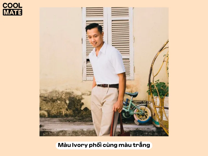 Màu Ivory phối cùng màu trắng