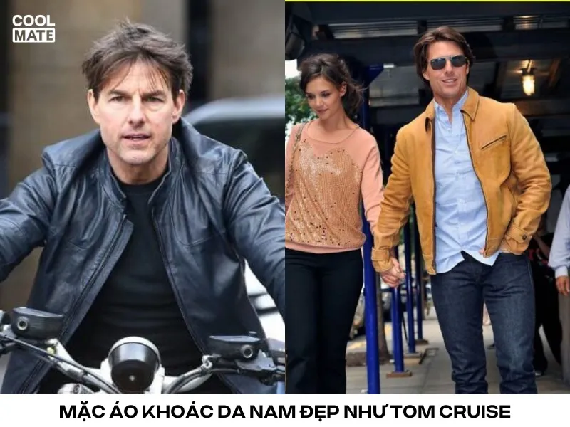 mặc áo khoác da nam đẹp như Tom Cruise