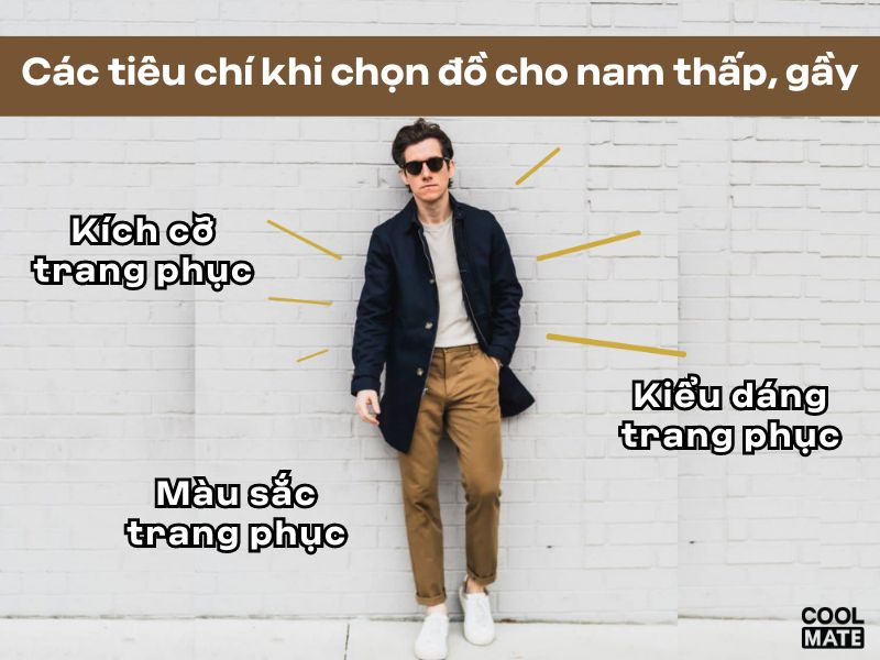 Nam thấp gầy nên mặc gì? 10 cách phối đồ cho nam thấp, gầy