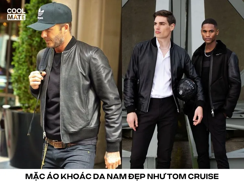 mặc áo khoác da nam đẹp như Tom Cruise