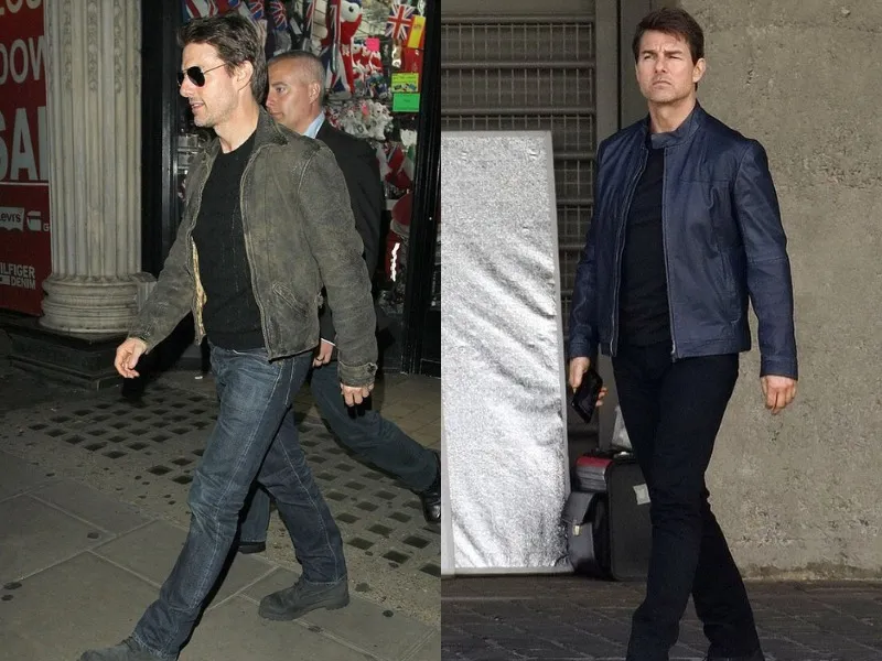 mặc áo khoác da nam đẹp như Tom Cruise