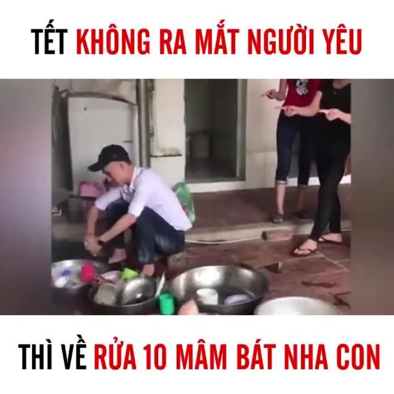 Ảnh meme Tết hài hước