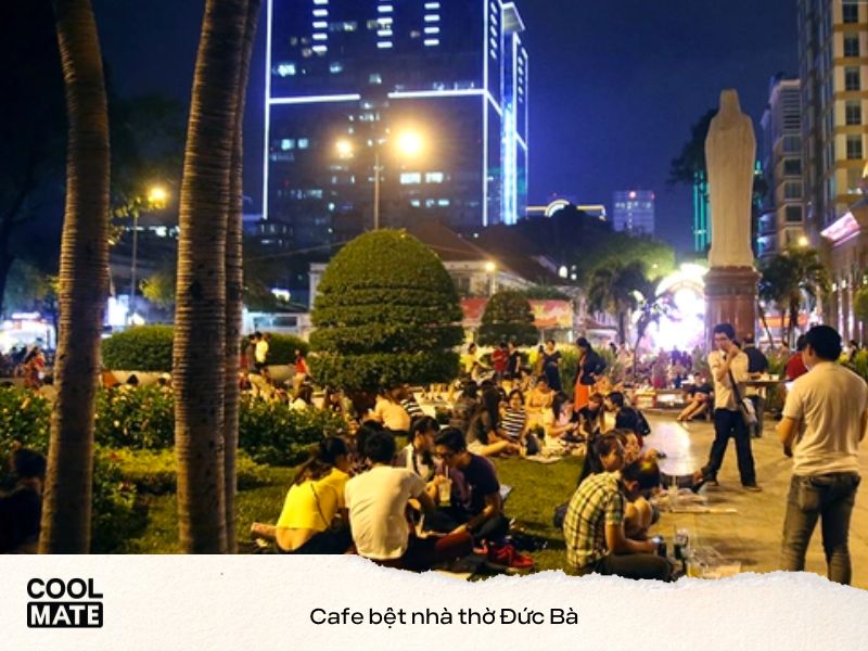 Cafe bệt nhà thờ Đức Bà