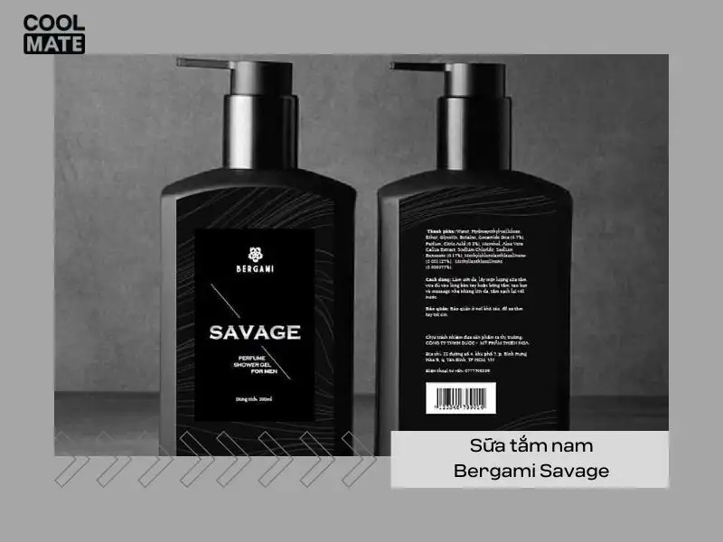 Sữa tắm nam Bergami Savage