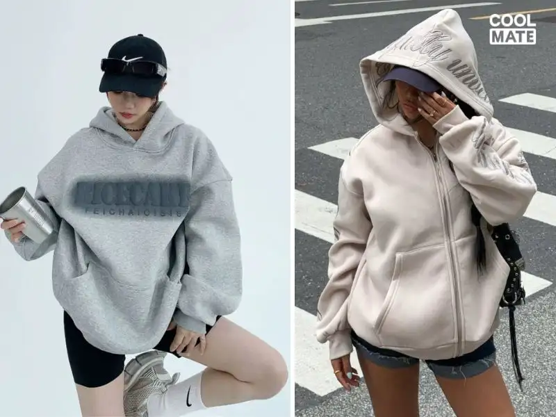 Những set đồ cực chất từ hoodie form rộng