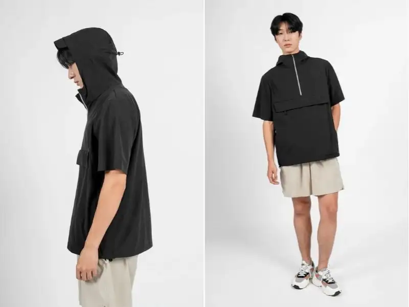 Áo hoodie nam tay ngắn sẽ là một lựa chọn mới cho tủ quần áo của bạn