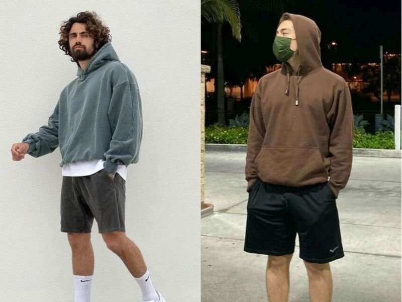 Áo hoodie dáng ngắn