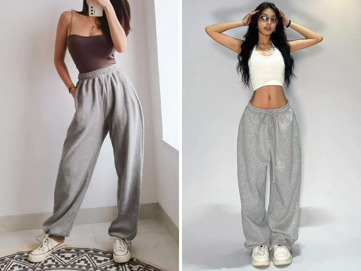 Quần jogger phối áo hai dây mang lại sự quyến rũ nhưng vẫn thoải mái