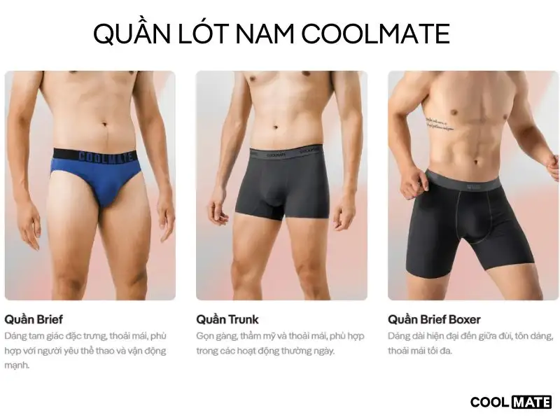 Những mẫu quần lót làm nên thương hiệu Coolmate