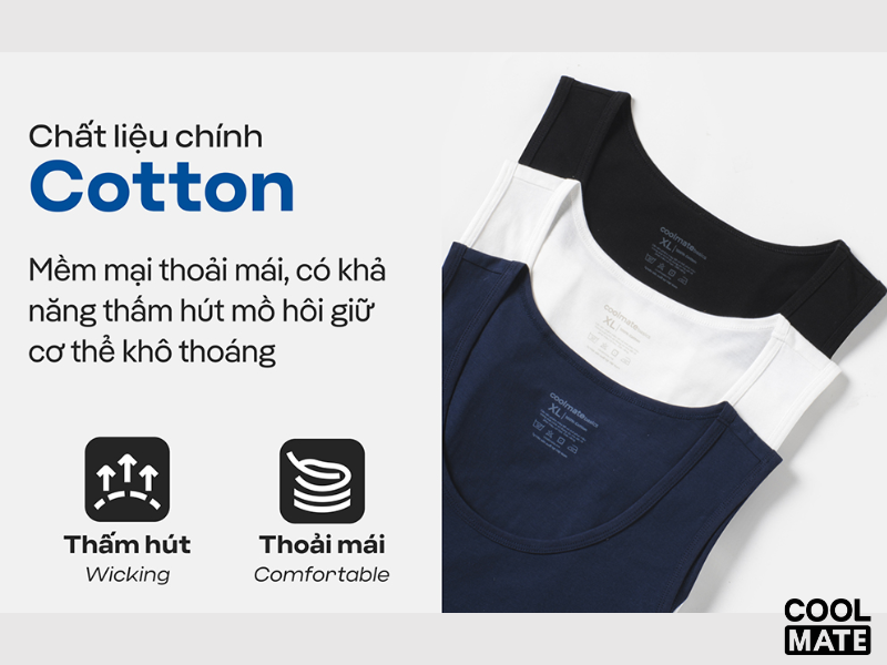 Chất liệu 100% Cotton 