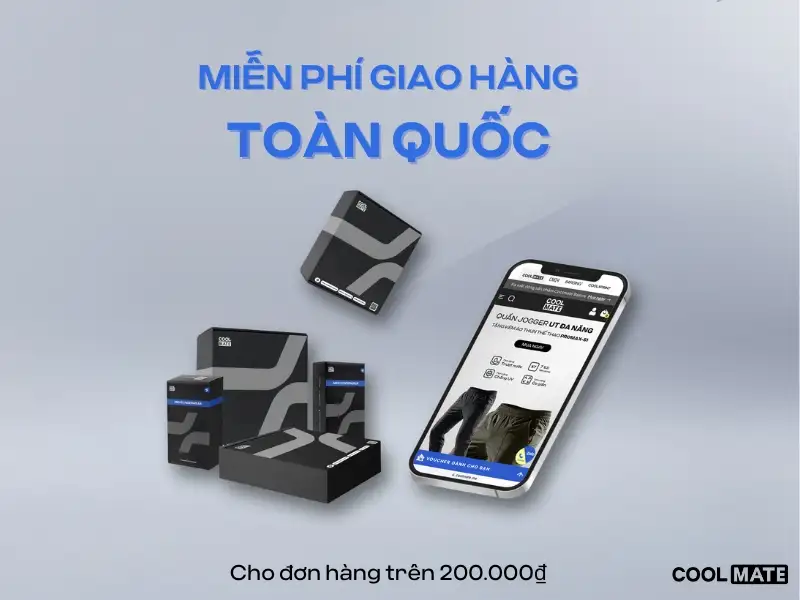  Chính sách miễn phí vận chuyển với đơn hàng từ 200k