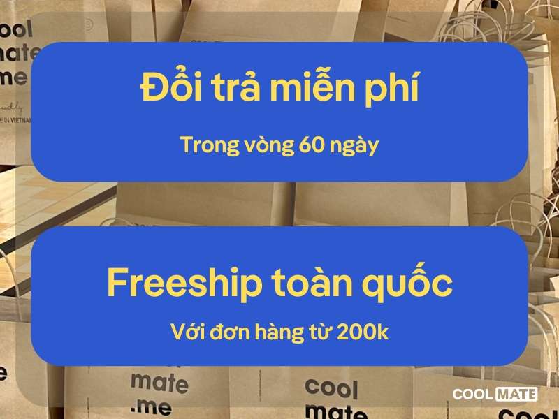 Chính sách mua hàng hấp dẫn dành cho khách hàng tại Coolmate