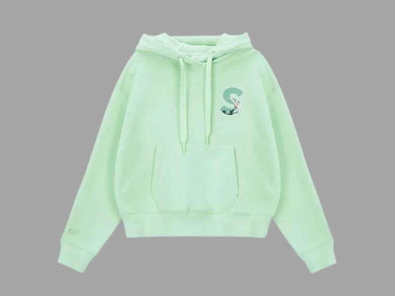 Áo hoodie Stretch Angels Eco Fur Zipup SRSS71041-MT xanh mint