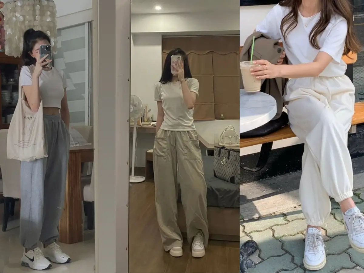 Phối đồ phong cách Casual sporty đi học