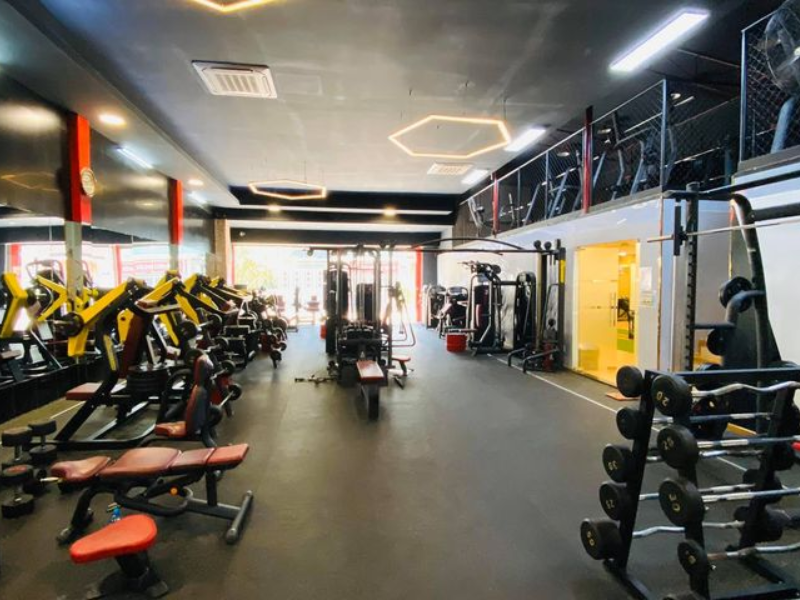 The Moto Gym kết hợp phong cách tập luyện hiện đại với không gian trẻ trung, năng động