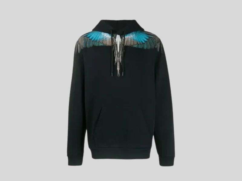 Áo Marcelo Burlon County Of Milan Wings Print Hoodie Màu Đen