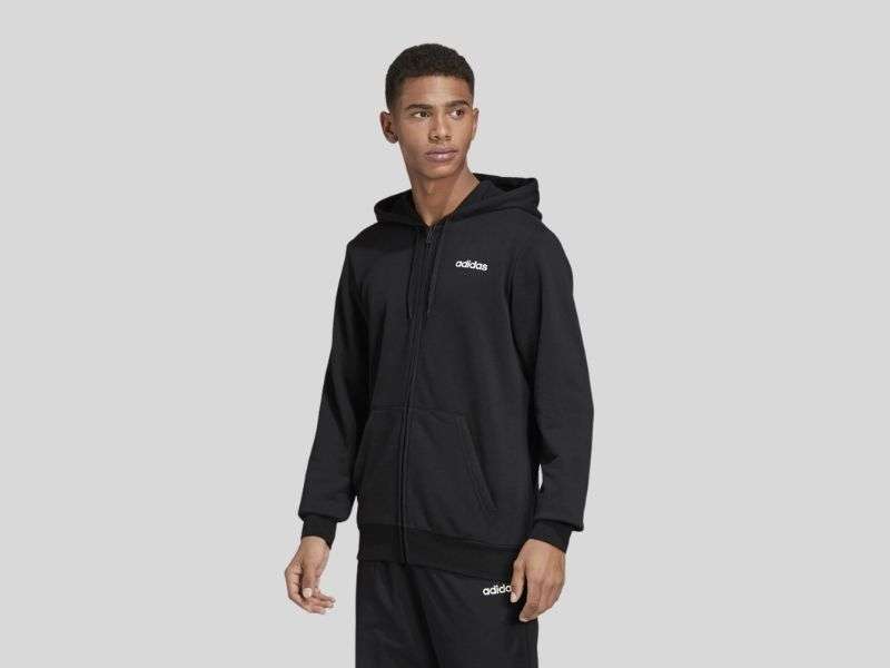Áo khoác Hoodie Adidas Essentials Plain Hoodie DU0383 Màu Đen