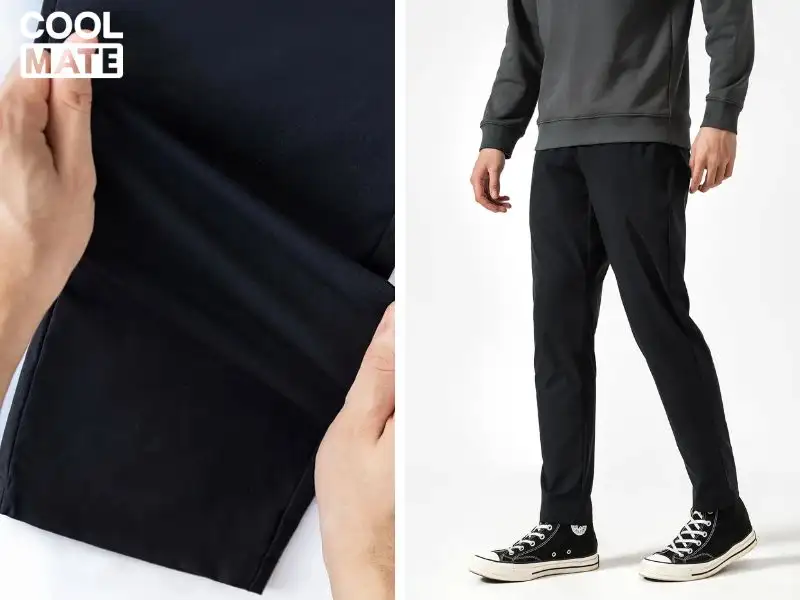 Quần Kaki đen Smart Casual Coolmate