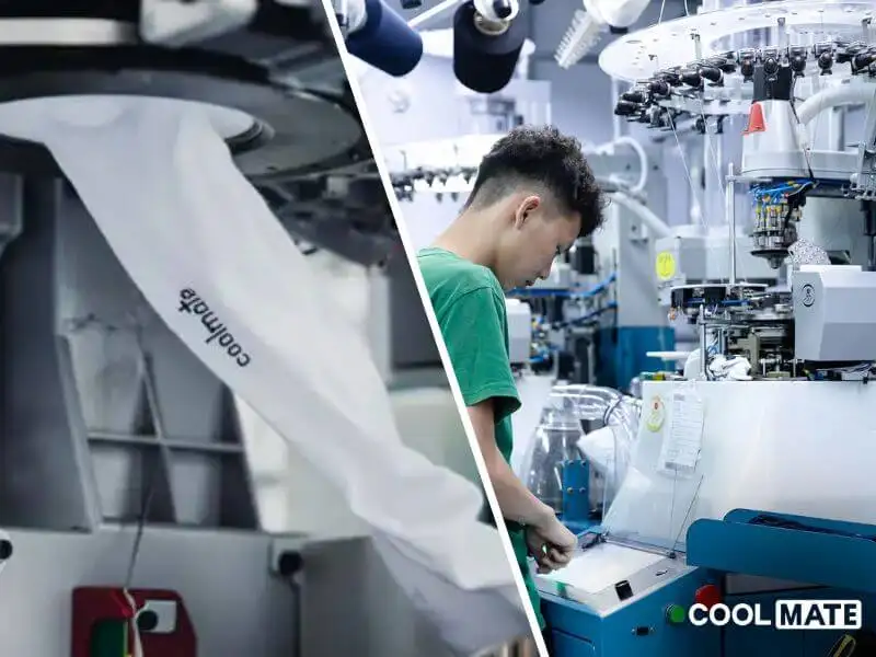 Nhà máy Việt Star sản xuất tất vớ Coolmate