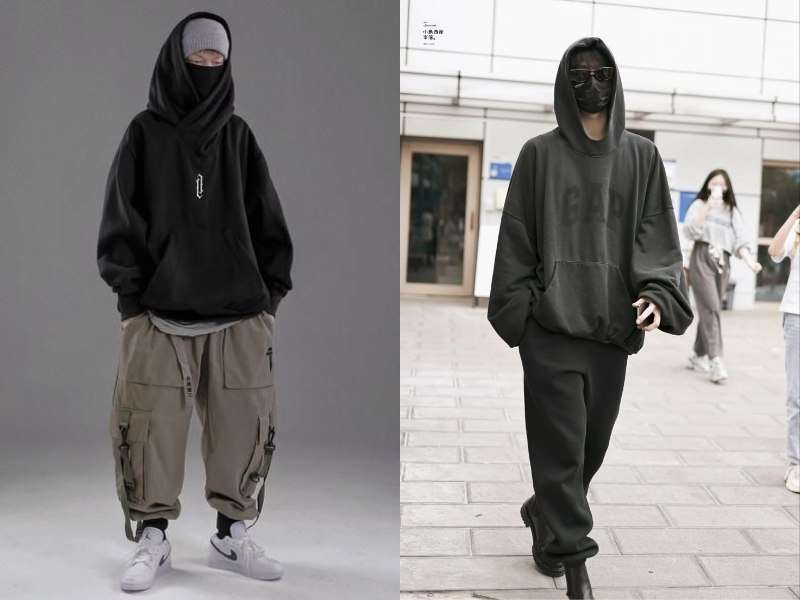 Hoodie oversize được thiết kế với form dáng rộng rãi