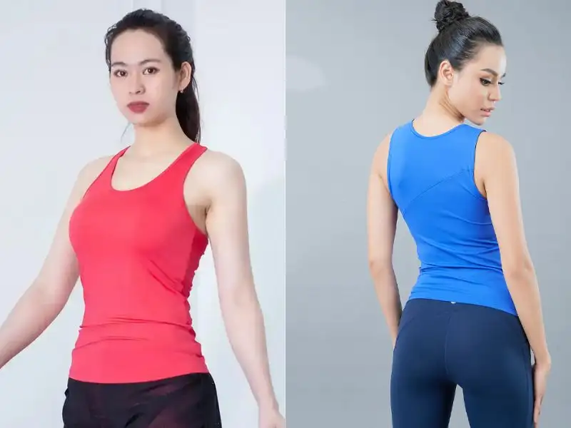 Áo ba lỗ mix biker short giúp hỗ trợ quan sát nhóm cơ trong quá trình tập