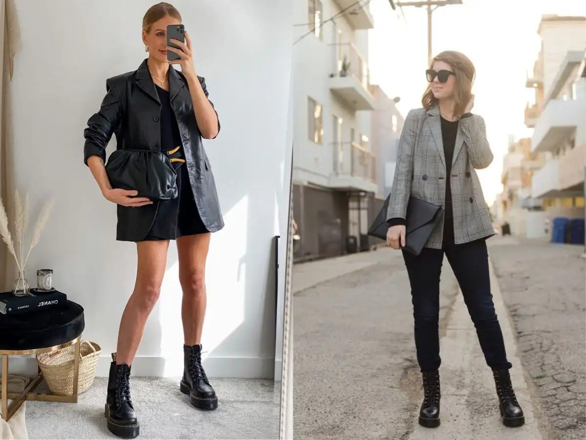 Áo khoác blazer là sự phối hợp hoàn hảo đối với đôi giày này