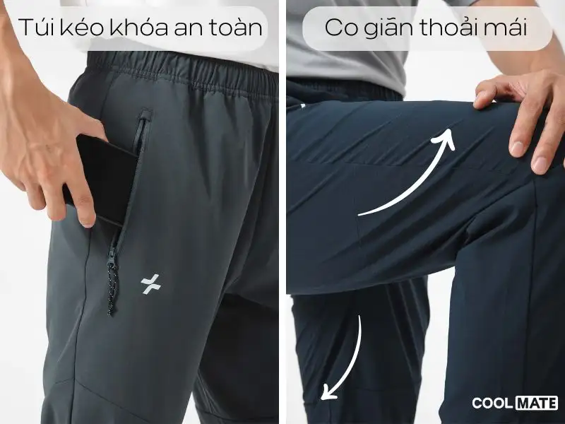 Quần dài Woven Excool thiết kế tỉ mỉ với độ thoải mái cao