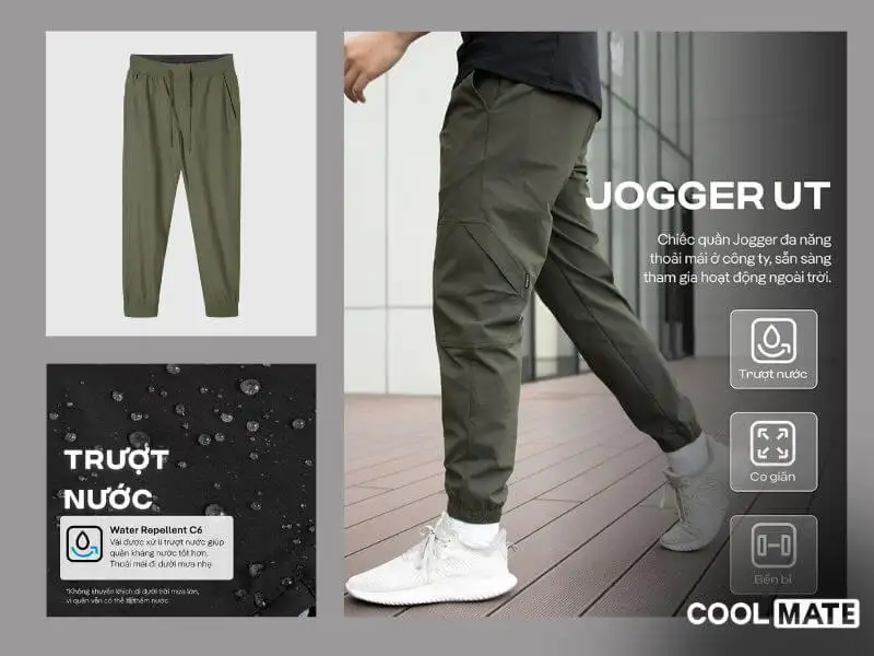 Quần jogger nam mặc hàng ngày phong cách năng động