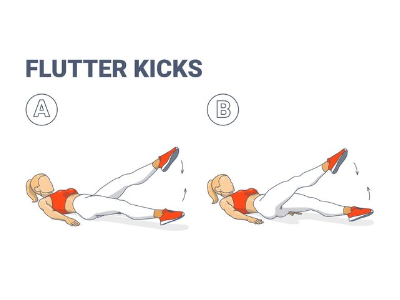 Động tác Flutter kicks