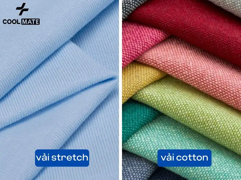 vải stretch và vải cotton