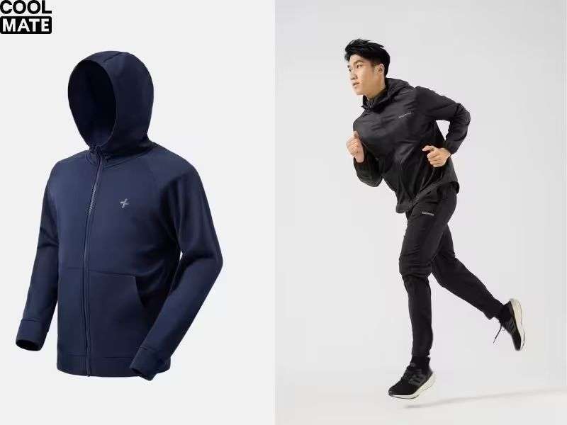 Tính năng vải chống nắng của áo khoác nam Coolmate mặc hàng ngày