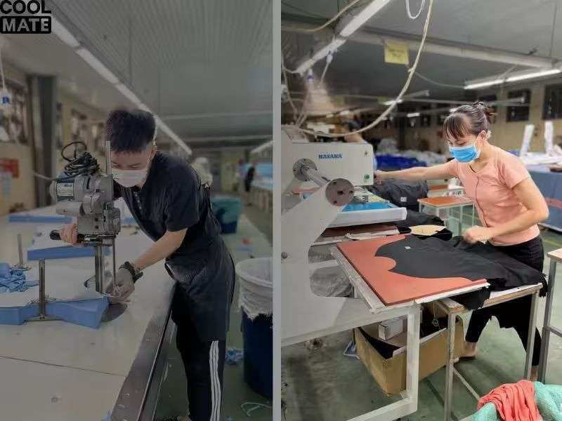 Xưởng sản xuất đồ mặc hàng ngày cho nam của Coolmate tại Việt Nam