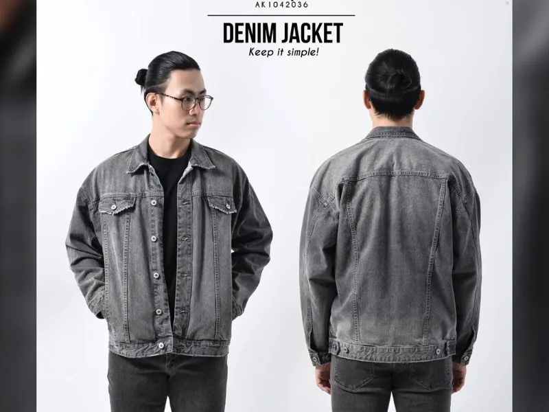 Áo khoác local brand rẻ Denim Jacket Routine