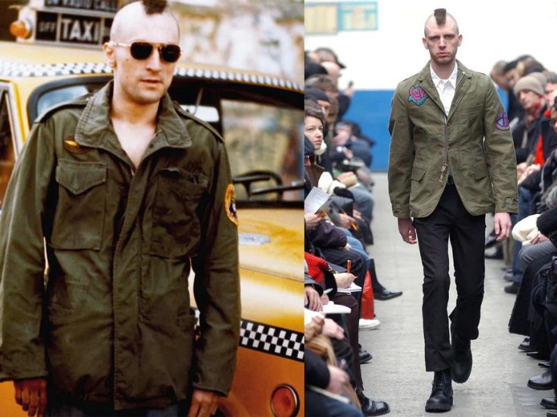 Áo jacket quân đội nam được cải tiến trên sàn diễn thời trang