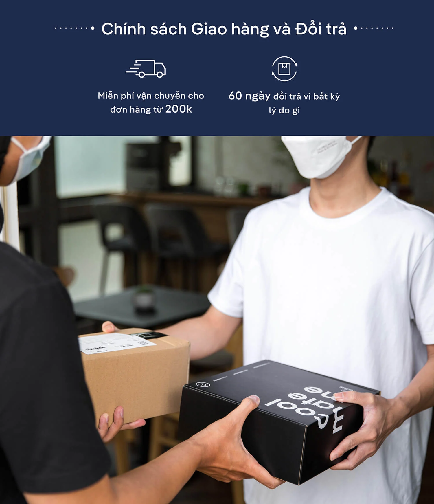 Chính sách giao hàng và đổi trả tại Coolmate