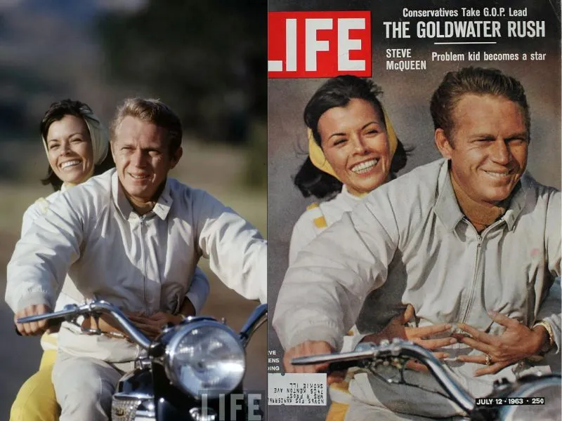 Steve McQueen trên bìa tạp chí Life năm 1963