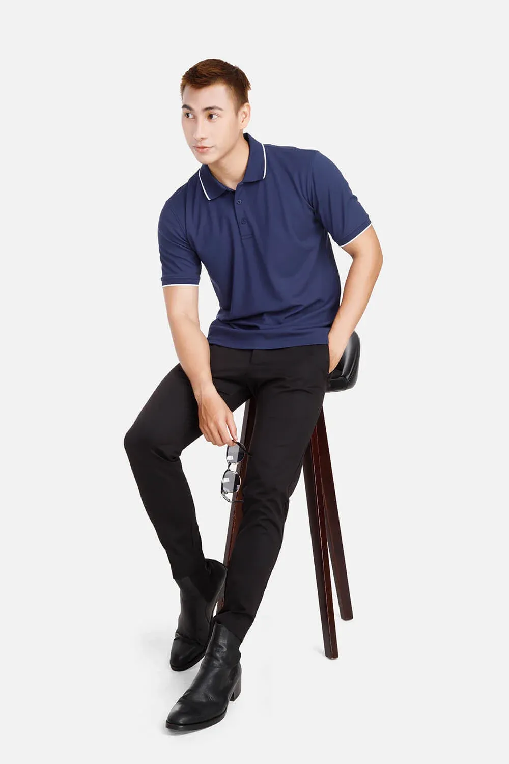 Kiểu dáng áo polo nam cafe khử mùi hiệu quả