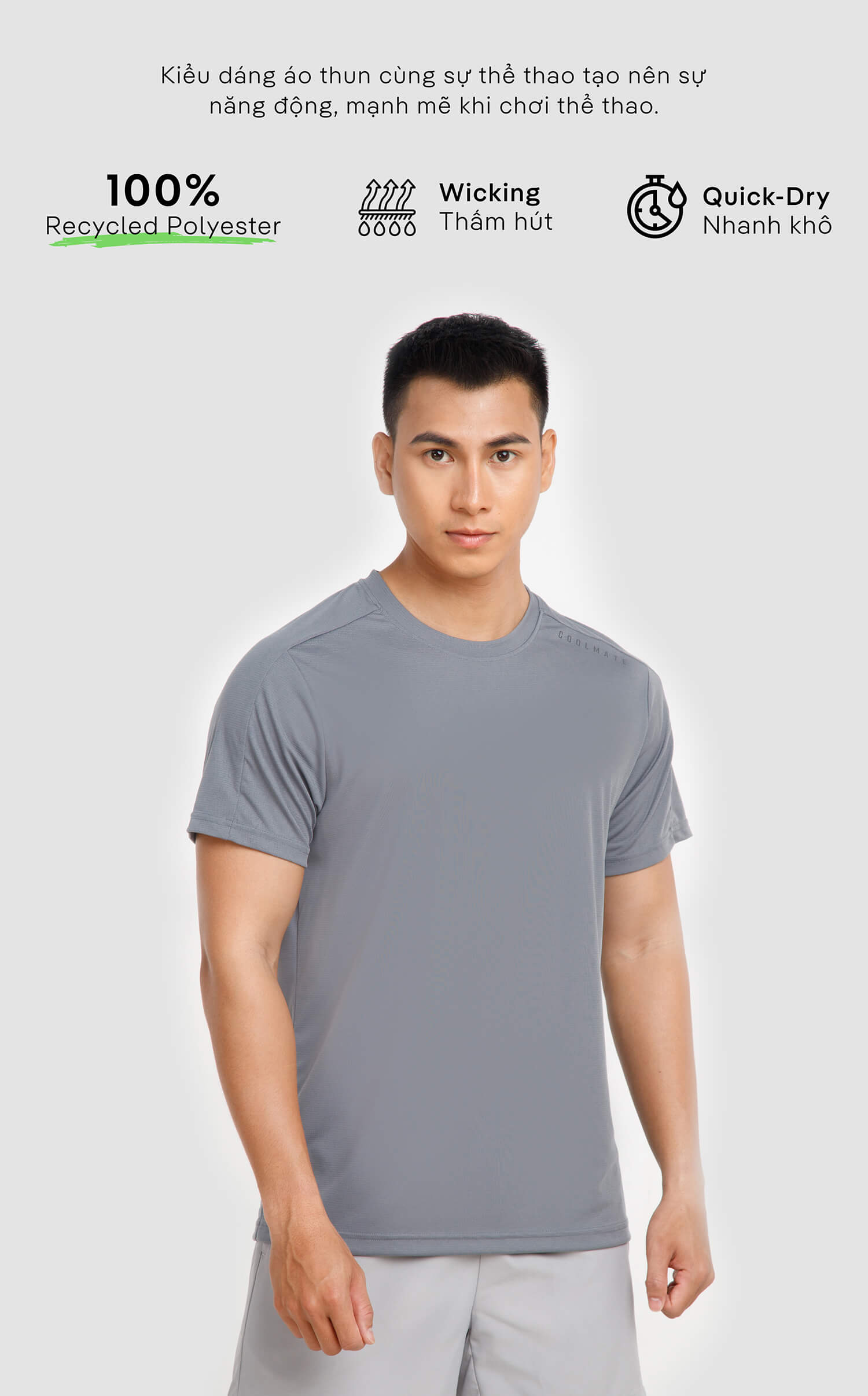 Áo Thun Nam Thể Thao Active V1