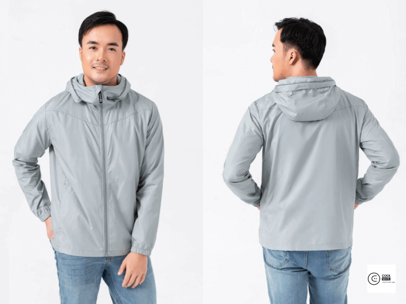 phối áo khoác jacket có mũ local brand