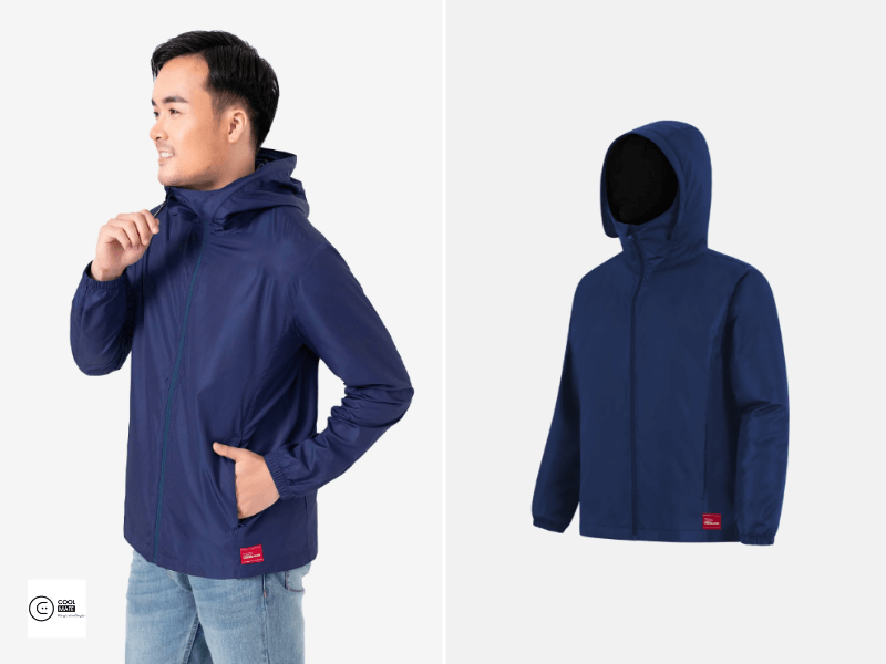 phối áo khoác jacket local brand có mũ cho nam