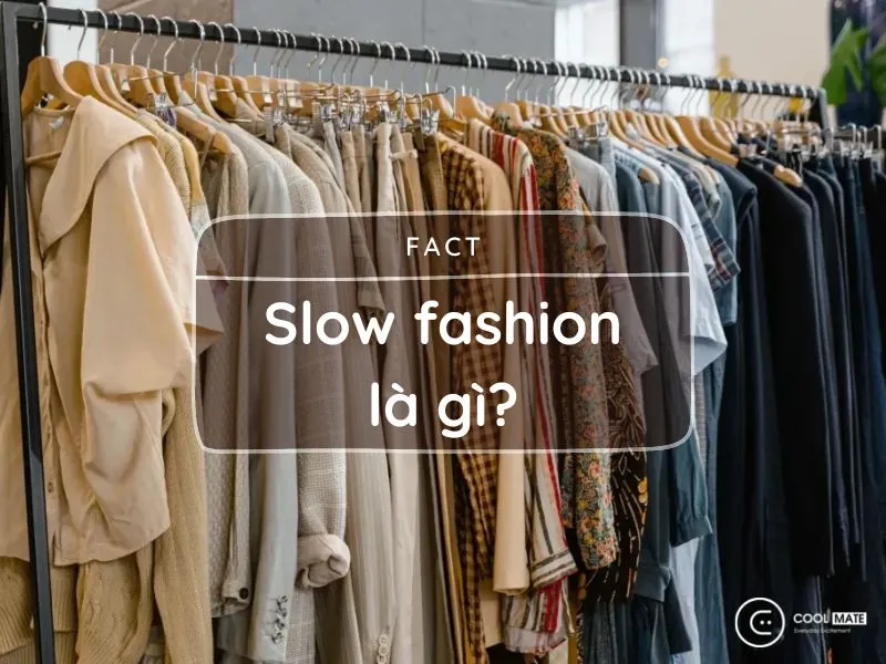 Hình ảnh minh họa về slow fashion: người mẫu mặc trang phục đơn giản, chất liệu tự nhiên