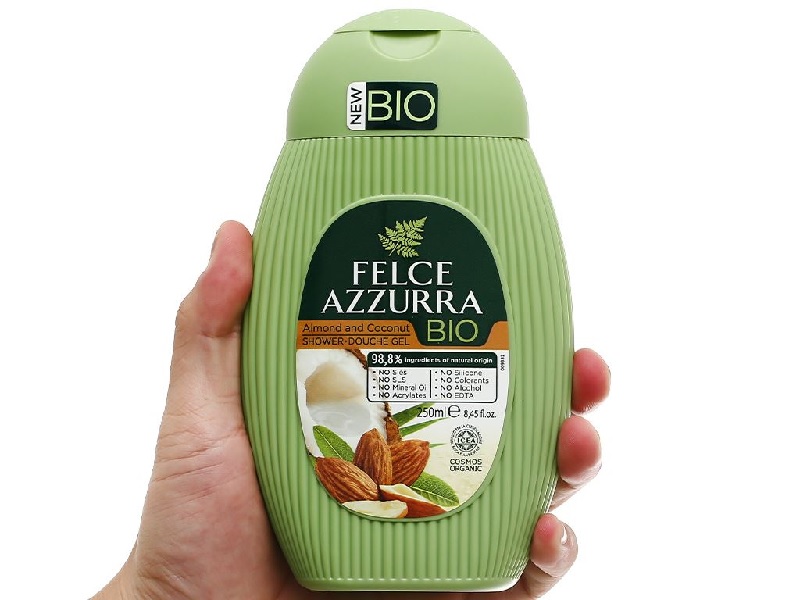 Sữa tắm Felce Azzurra Bio hạnh nhân và dừa