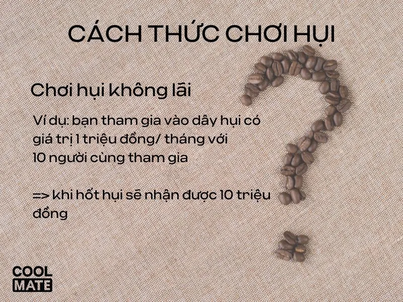 Cách chơi hụi theo hình thức không lãi