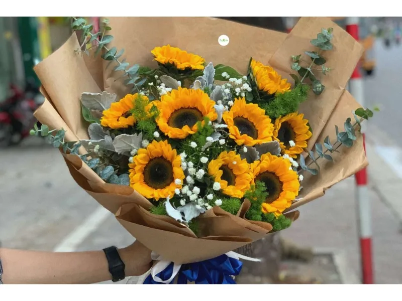Hoa hướng dương tặng vợ ( Ảnh: Pinterest )