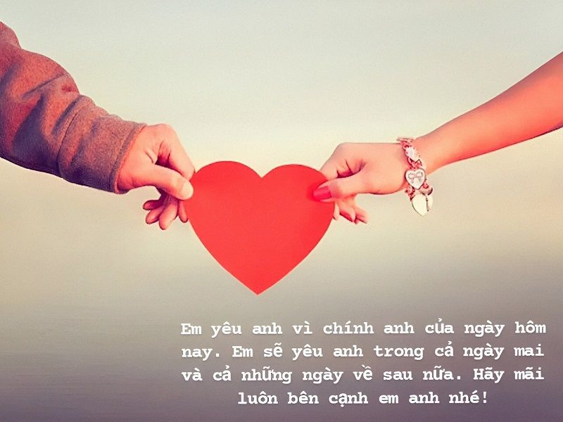 Lời chúc Valentine thể hiện tình cảm chân thành dành cho bạn trai