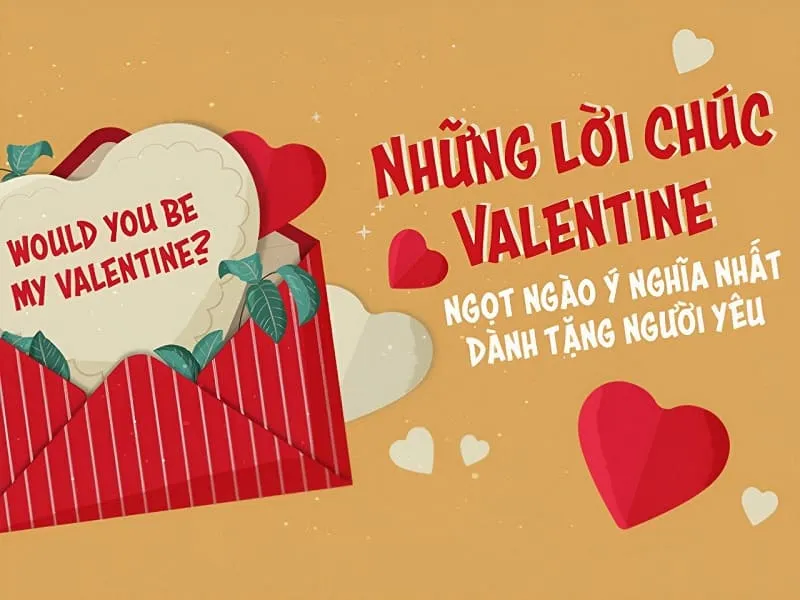 Lời chúc Valentine ngọt ngào, lãng mạn dành cho bạn trai