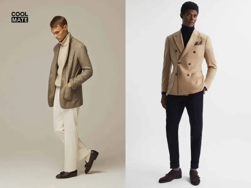 Phối đồ lịch sự cùng áo Blazer màu Taupe