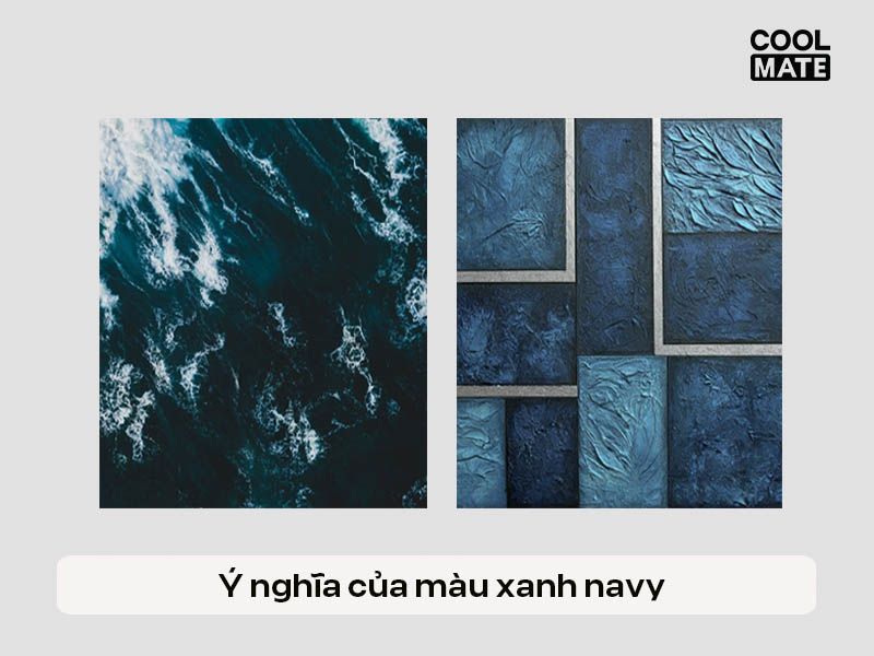 Màu xanh navy góp phần thể hiện sự tươi mới 